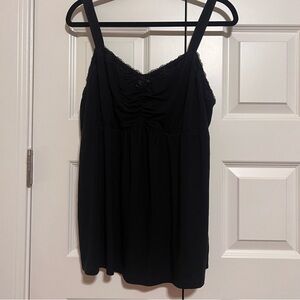 Soma Black Lace Trim Camisole